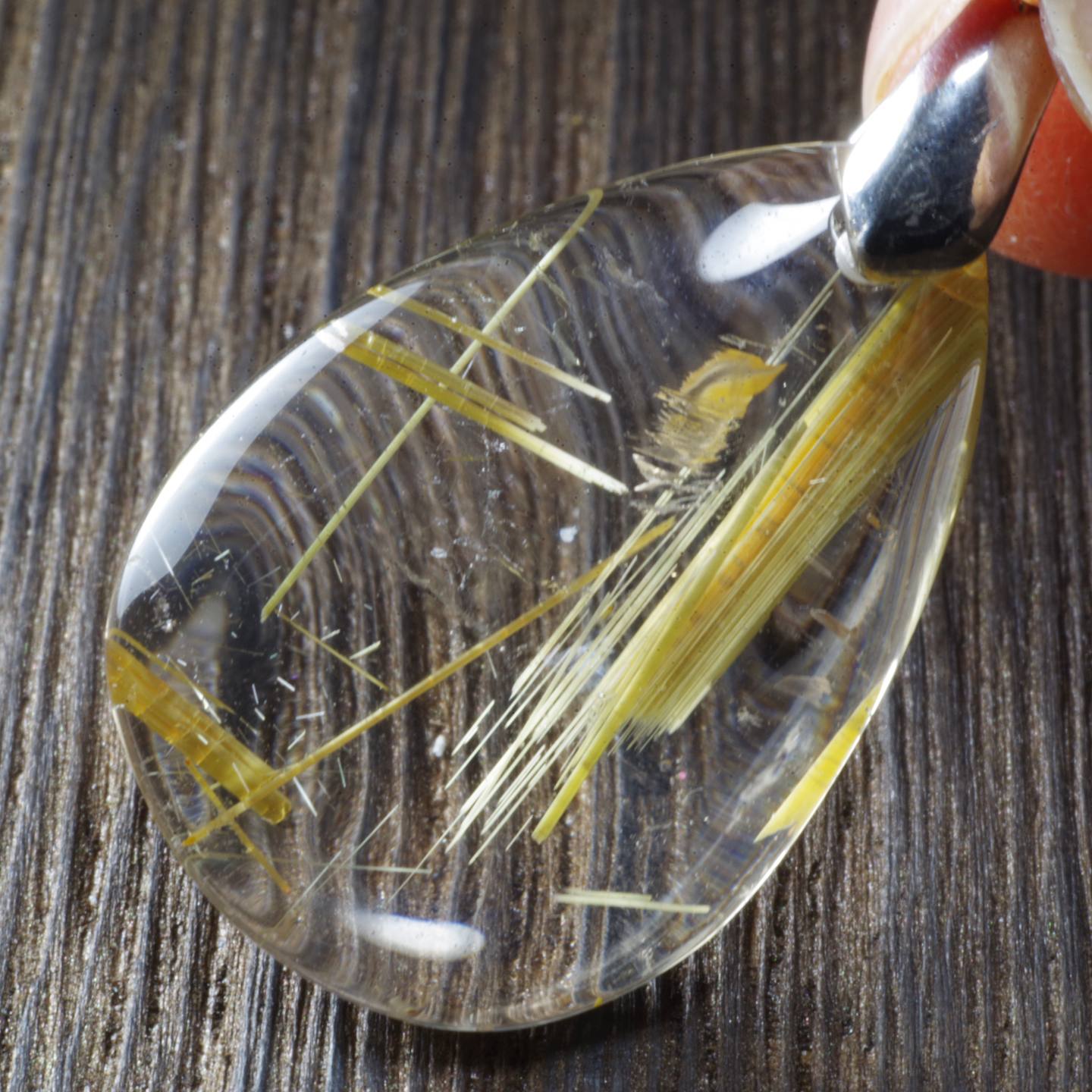 ルチルクォーツ ペンダントトップNo3 Rutile Quartz Pendant Top 写真現物