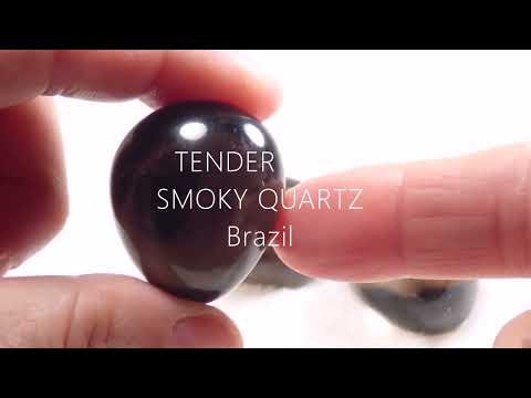 スモーキークォーツ Smoky Quartz タンブル 3個1セット No.5 ブラジル産 Brazil 写真現物 動画あり