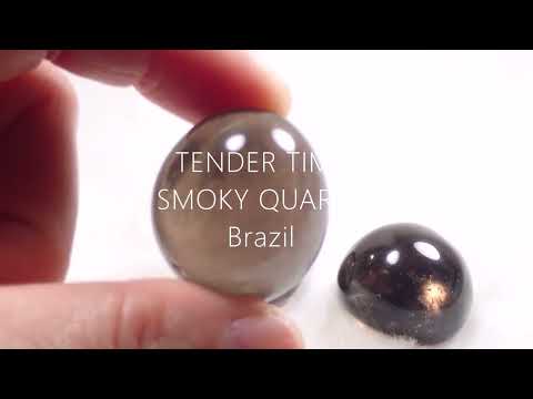スモーキークォーツ Smoky Quartz タンブル 3個1セット No.6 ブラジル産 Brazil 写真現物 動画あり