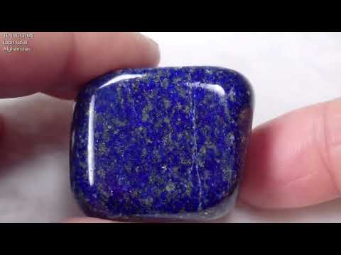 ラピスラズリ Lapis Lazuli No.3 タンブル アフガニスタン産 Brazil 写真現物 動画あり