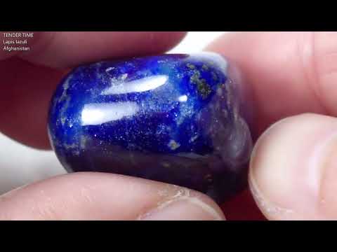ラピスラズリ Lapis Lazuli No.2 タンブル アフガニスタン産 Brazil 写真現物 動画あり