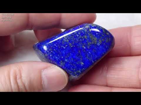 ラピスラズリ Lapis Lazuli No.7 タンブル アフガニスタン産 Brazil 写真現物 動画あり