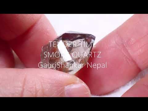 ヒマラヤスモーキークォーツポイント No.1 ガウリシャンカール産 GauriShankar Himalayan Smoky Quartz 写真現物 動画あり