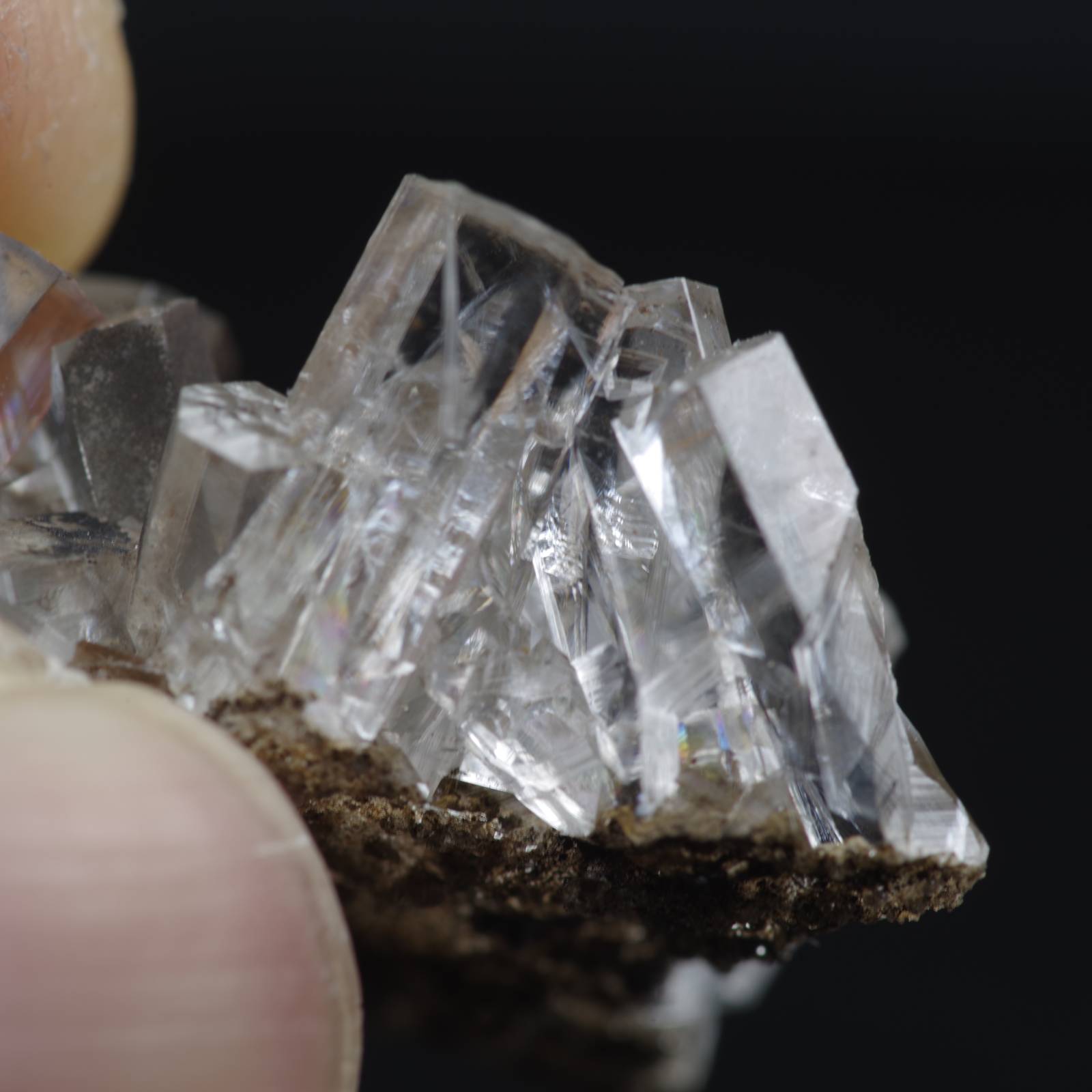 しゃのさんのカルサイト12.01g　カルサイト　透明系六角柱結晶　鉱物標本