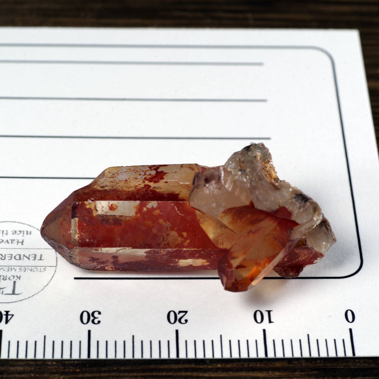 タンジェリンクォーツ ブラジル産3 Tangerine Quartz Brazil 原石 写真