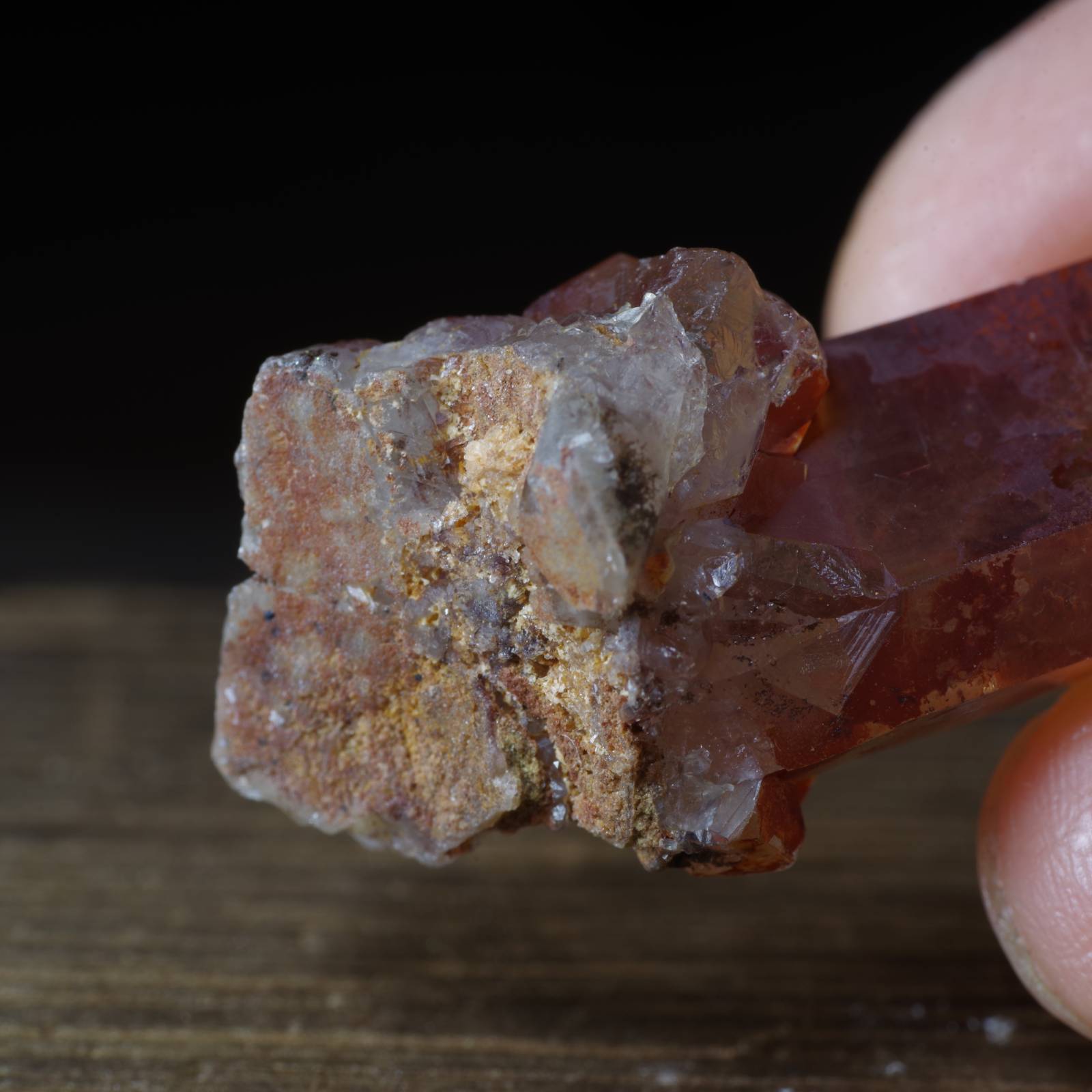 タンジェリンクォーツ ブラジル産3 Tangerine Quartz Brazil 原石 写真